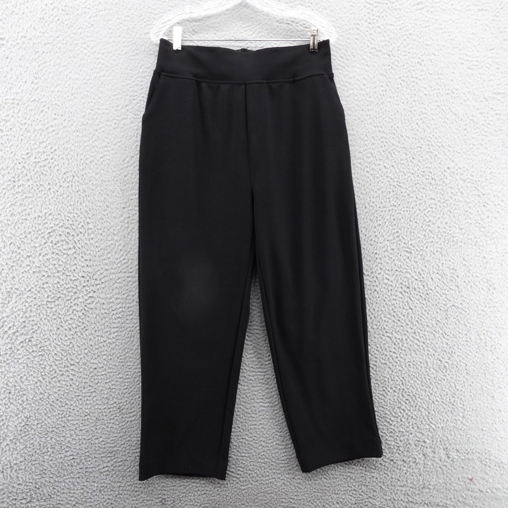 Zenana Straight‎ Leg Pull On Trousers Pants XL Black Womens Career NEW